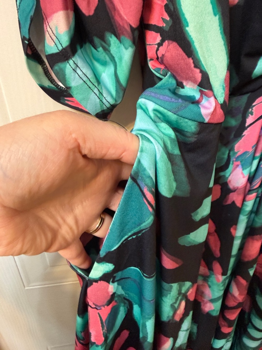 Like New Torrid 1X Mini Studio Knit Cinch Front Skater Dress- Butterfly Print - Picture 4 of 6